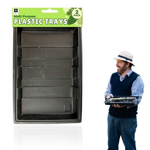 Square black plastic plant - x,