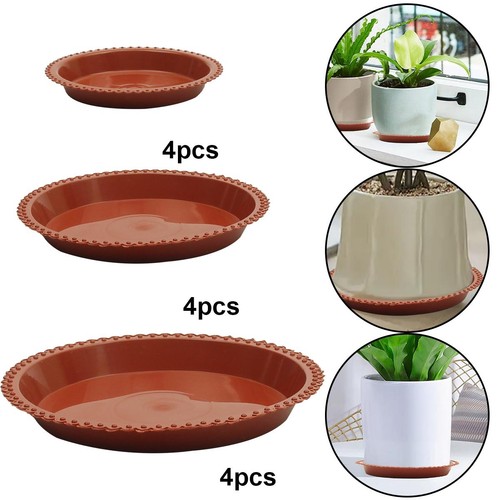 12x round plastic plant - plastic,