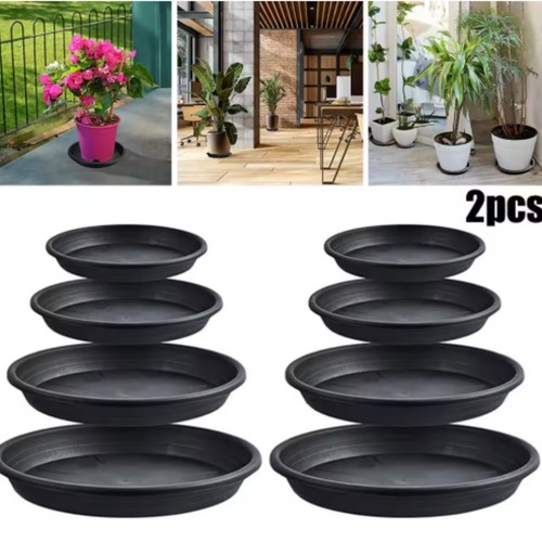 Plant pot saucers round - saucers, black