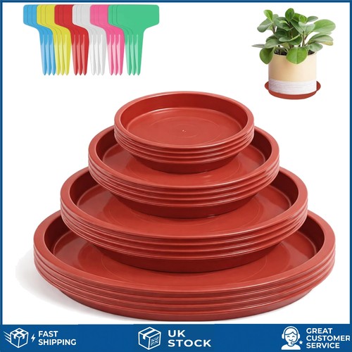 Sturdy round plastic plant pot - plastic,