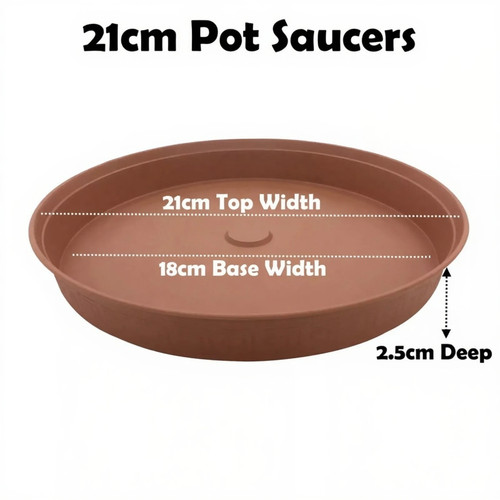 21cm plant pot saucer - 21cm,