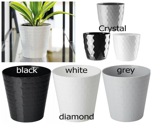 Flowerpot round plastic plant - round,