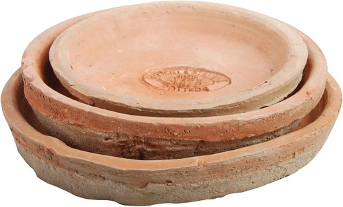 Terracotta round plant pot - terracotta,