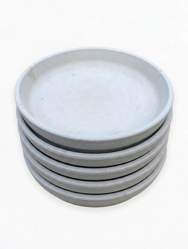 White ceramic plant saucer - plant,