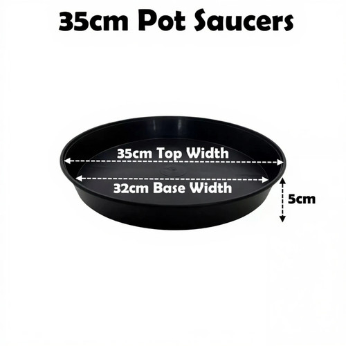 35cm plant pot saucers round - pot,