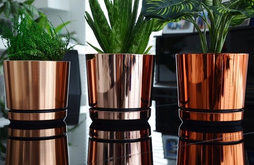 Modern plastic plant pot small - modern,