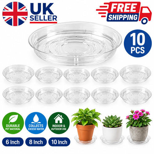 10x clear round - clear, plastic