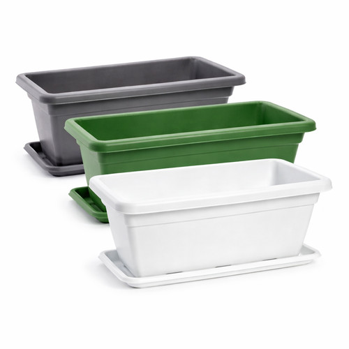 Large trough plant pot garden - large,
